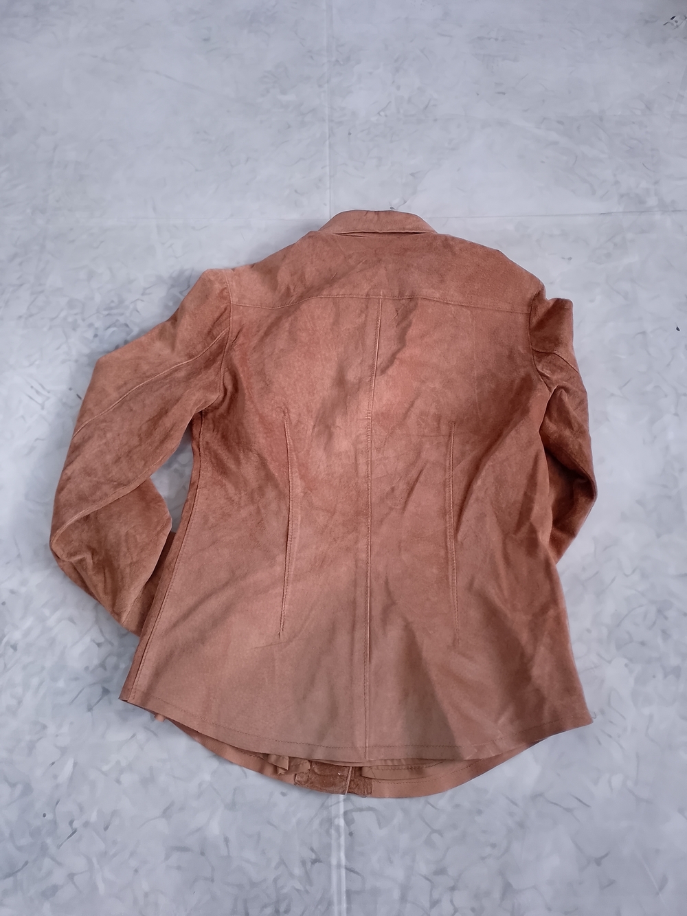 Vintage ROOTS Suede Button-Up Shirt Jacket - Brown - Picture 10 of 10